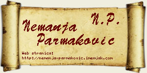 Nemanja Parmaković vizit kartica